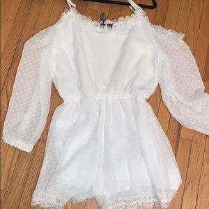 White lace romper